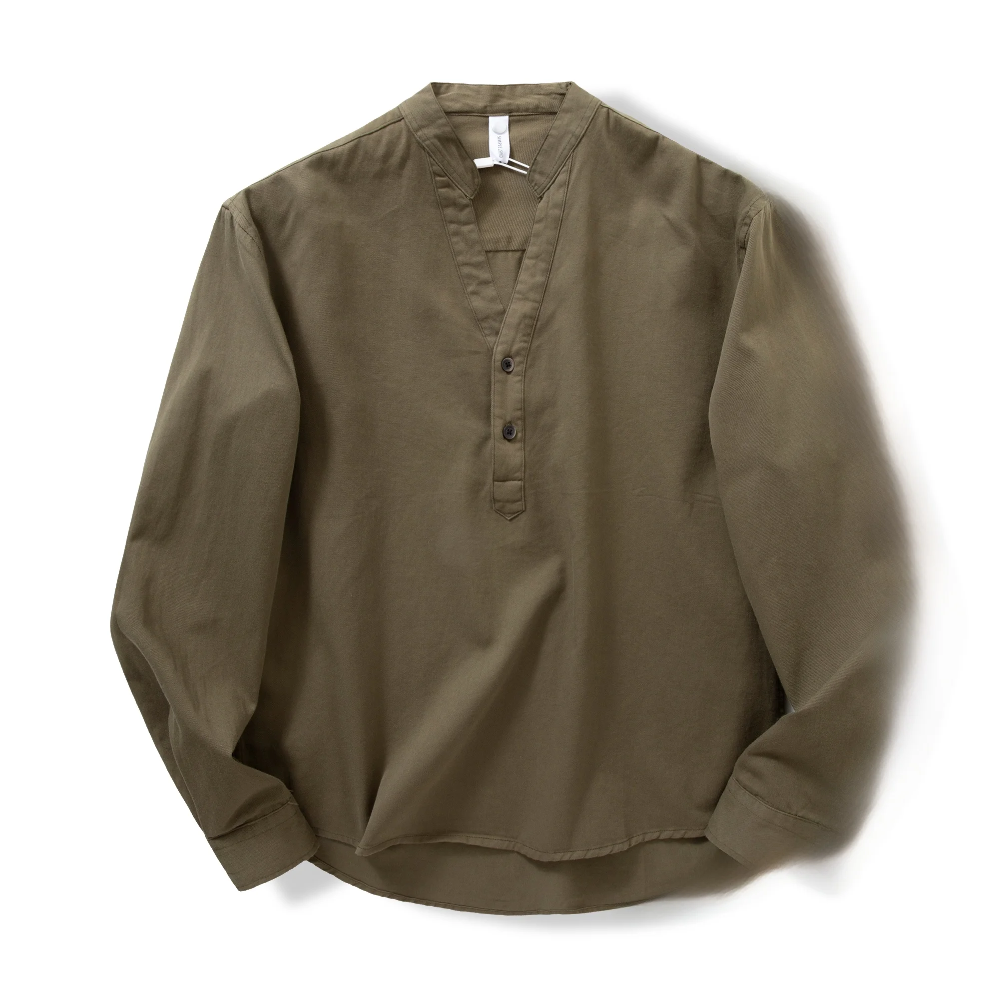 

Summer Men's Skin-friendly Waed 00% Cotton Long Sve V-ne Loose Breathable f Open-front Hoodie irt Trendy
