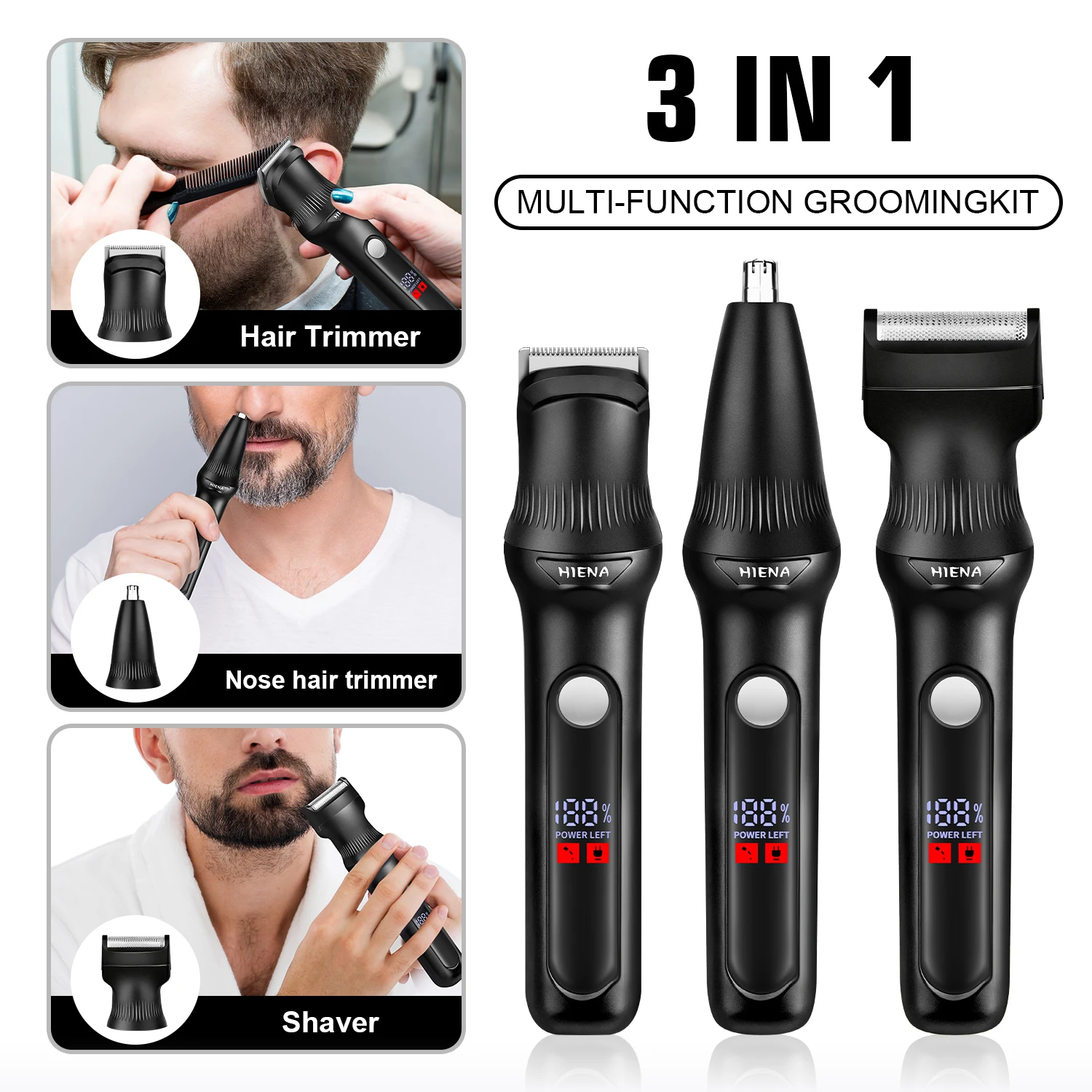 

new hair trimming set multifunctional full body hair trimmer USB charging ear nose hair bikini private area hair clipper