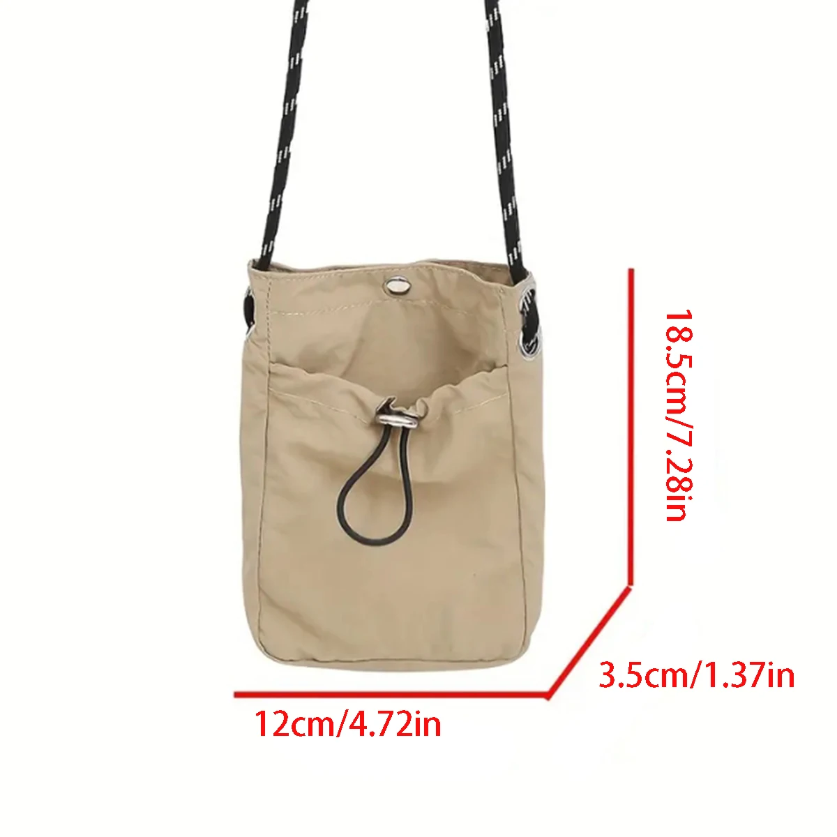 حقيبة هاتف محمول جديدة خفيفة الوزن على الطراز الياباني للشباب، حقيبة كروس متعددة الاستخدامات برباط على الطراز الكوري