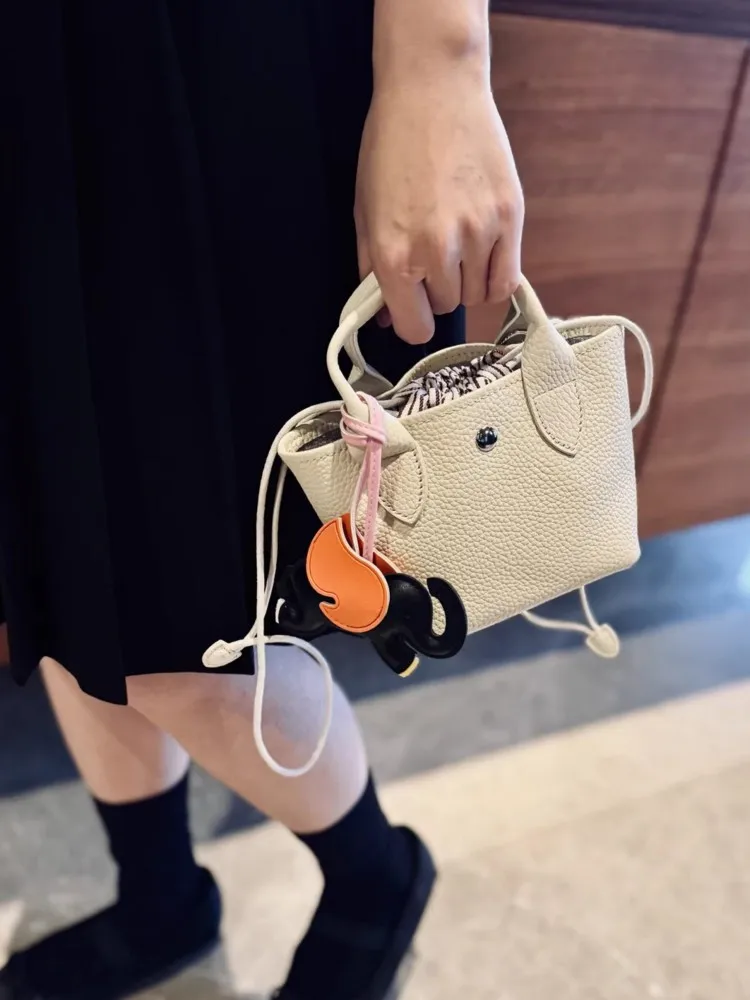 Sweet Small Genuine Leather Bag Ladies Casual Summer Totes Solid Color Soft Cowskin Fashion Women Single Shoulder Crossbody Bags