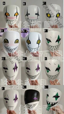 Pierrot mask - купить недорого | AliExpress