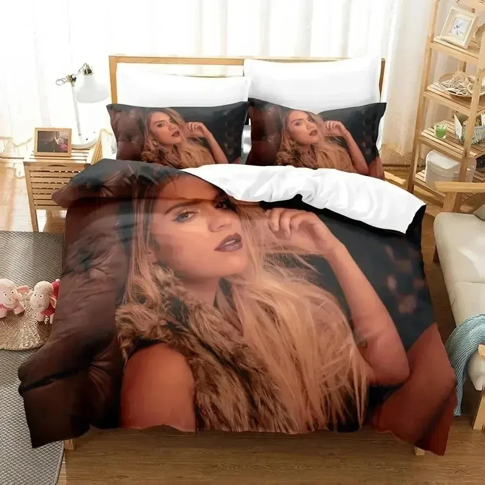 

3D Print Karol G Carolina Giraldo Navarro Bedding Set Boys Girls Twin Queen Size Duvet Cover Adult Home Textileextile