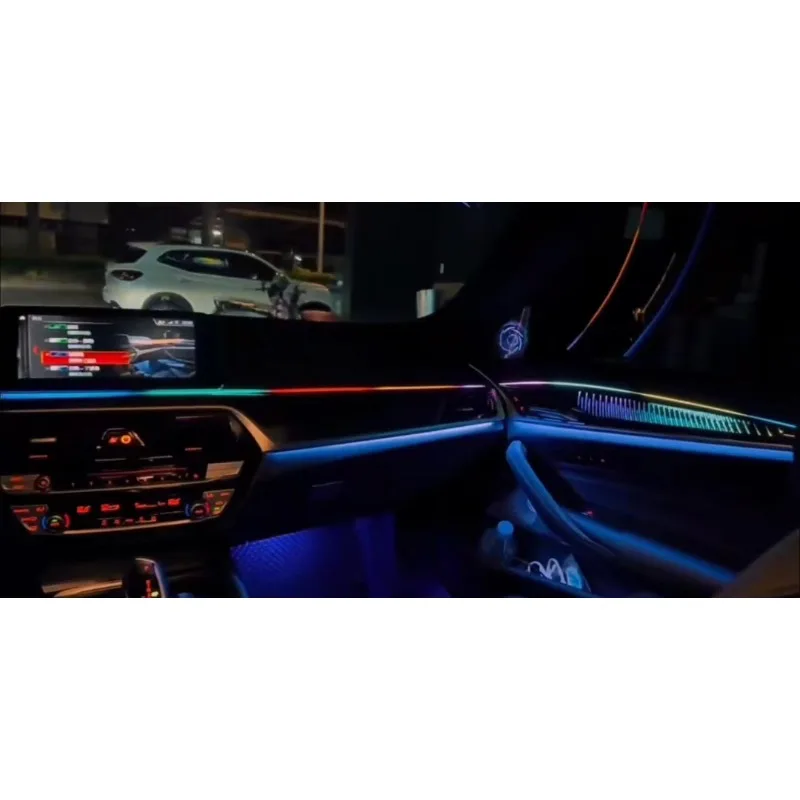 G20 Symphony RGB Multi Color LED Atmosphere Lamp, 64 Color Dynamic Interior Ambient Strip Fit Compact Sedan Air Vent Dashboard M