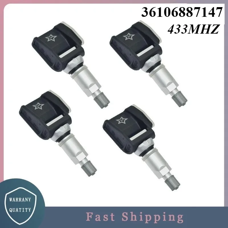 1/4 قطعة TPMS مستشعر ضغط الإطارات 433 ميجا هرتز 36106887147 لمرسيدس بنز VS30 W177 W247 W213 BMW G30 G20 X3 X4 X5 X6 X7 6887140-01 #1