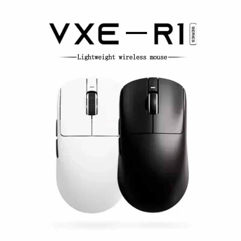 Mouse Gamer Sem Fio VXE Dragonfly R1 SE, Leve, PAW3395, Nordic52840, 2KHz, Smart Speed X, Mouse para Jogos com Baixa Latência FPS