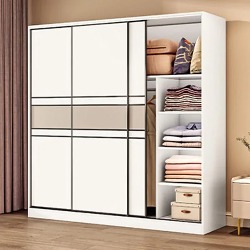 Cheap Storage Luxury Wardrobes Queen European White Sliding Doors Wardrobes Living Room Roupeiro De Quarto Bedroom Furniture