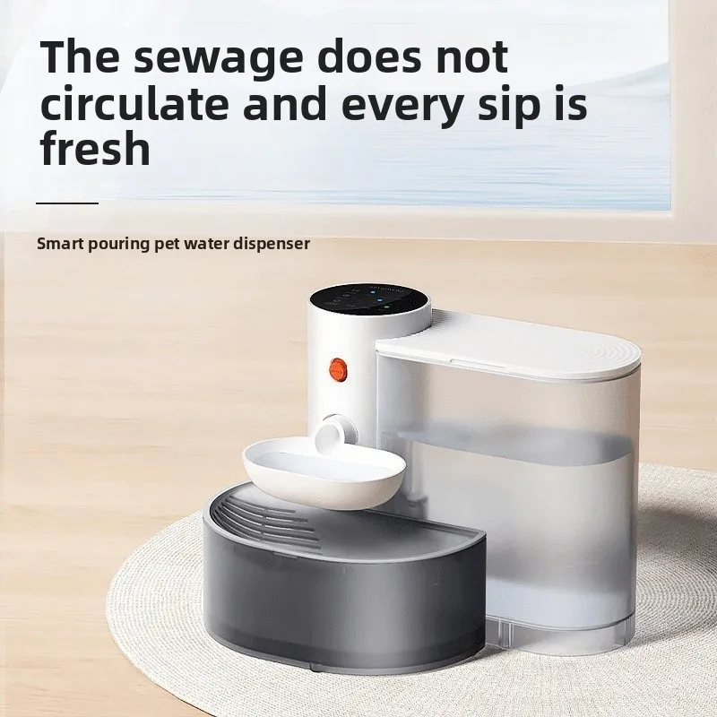 

Gravity Smart Water Fountain Large Capacity Cat Water Fountain Automatic Mouth Wet-Proof Dog Drinking Water Apparatus Pet Founta