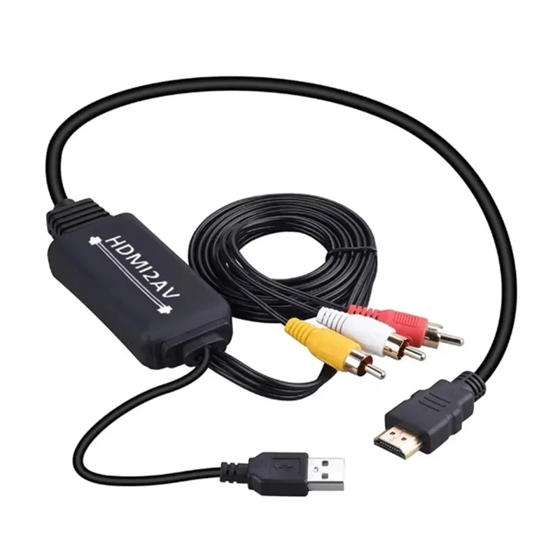 

AV RCA HDMI Cable RCA AV to HDMI Converter HDMI to AV RCA cable for Projector Monitor VCR DVD Player TV Video Audio Signal