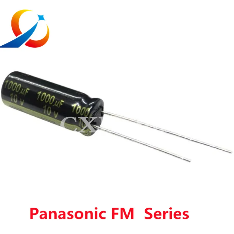 10pcs Panasonic 10V 25V 35V 50V 470UF 1000UF FM Series Hi-Fi Audio Capacitor 1000UF25V 1000UF10V 470UF35V 470UF50V 330UF 50V NEW