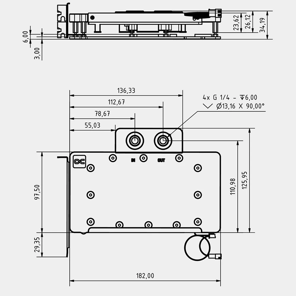 Alphacool Core GPU Water Block Serve For Gainward Geforce RTX 5070Ti,5080 Phoenix Graphics Card Cooler With Backplate