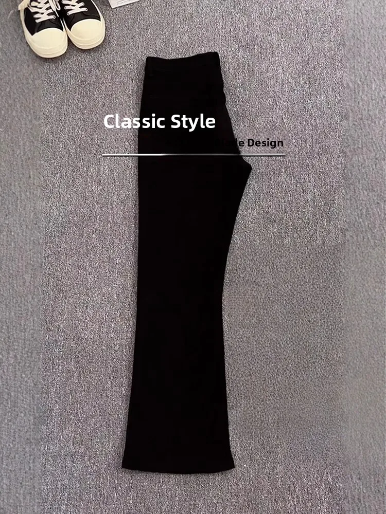 

GSS Lab Мужские джинсовые джинсы большого размера Le Blade ape Slim Straight Micro Flared Брюки Thi Legs Boo с высокой талией