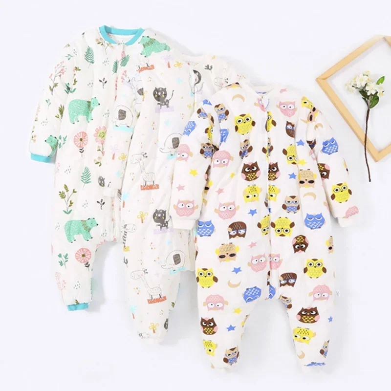 Saco De dormir antitipi para bebé De 1 a 4 años, cálido, Animal lindo, estampado