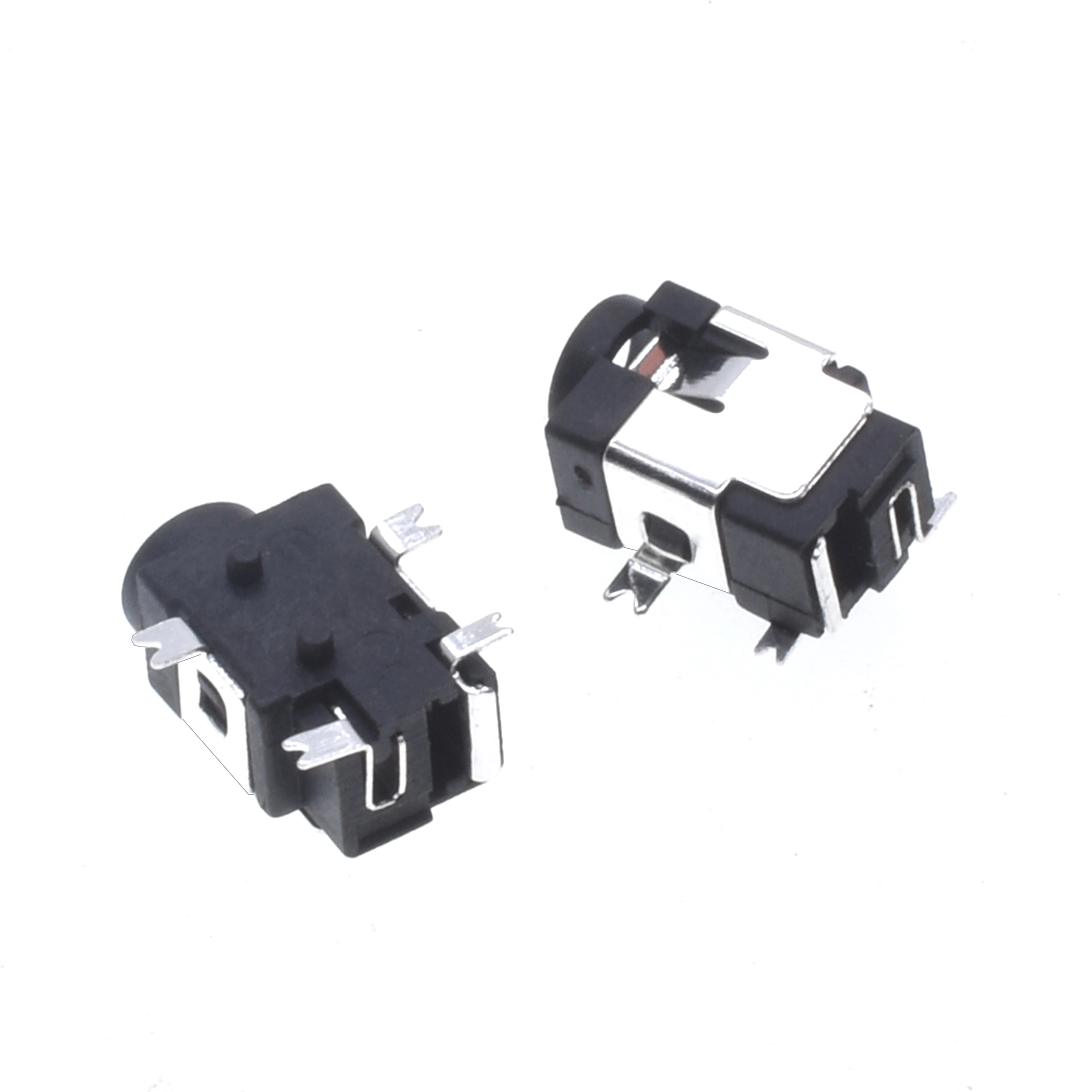 10Pcs DC-031A outer diameter3.5 caliber 1.3 inner core pin 4-pin patch high-temperature resistant DC power socket DC female base