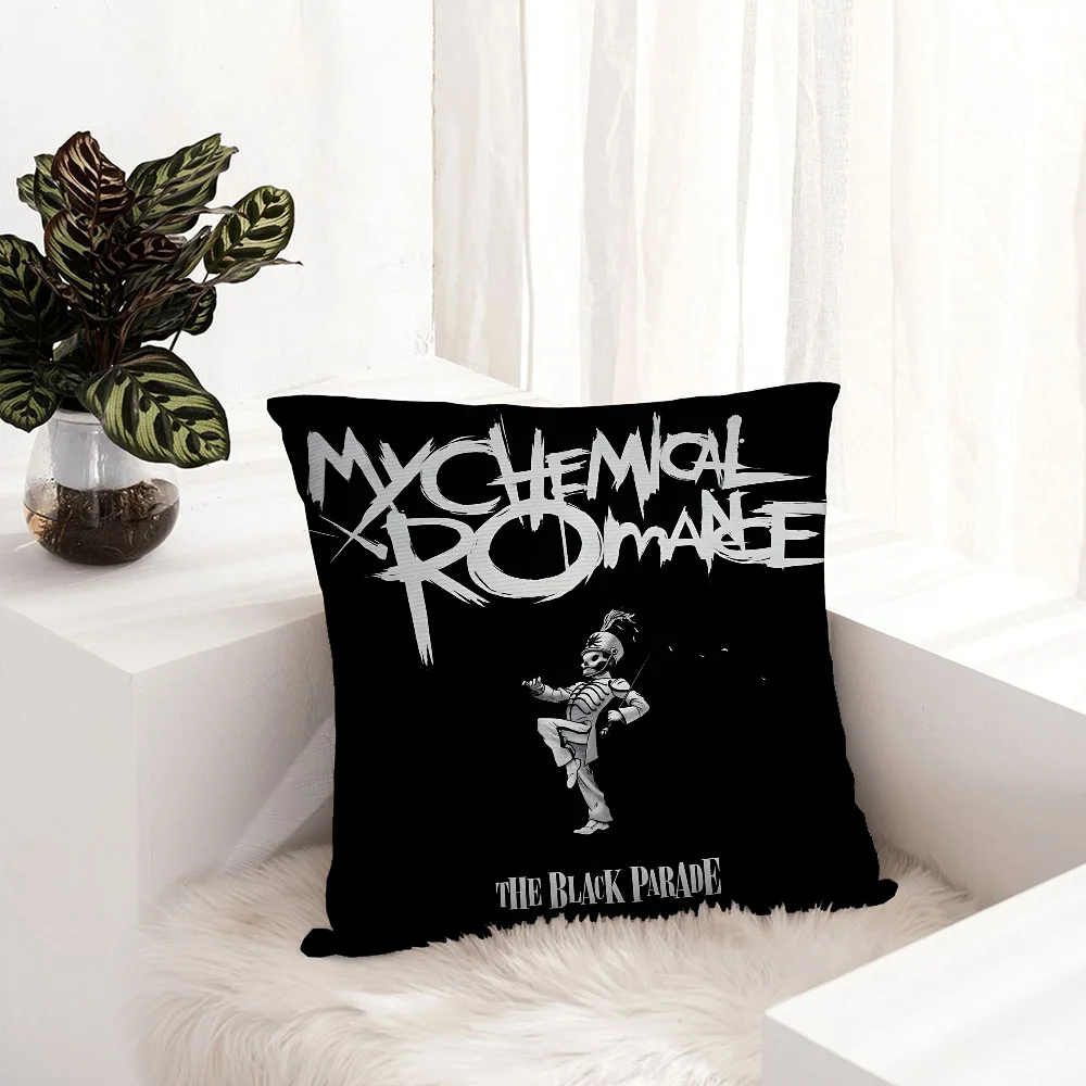 My C-Chemical Romance Pillow Case Plush Fabric Soft Pillowcase Double Sided Print Sofa Cushion Cover Throw Pillow Cover