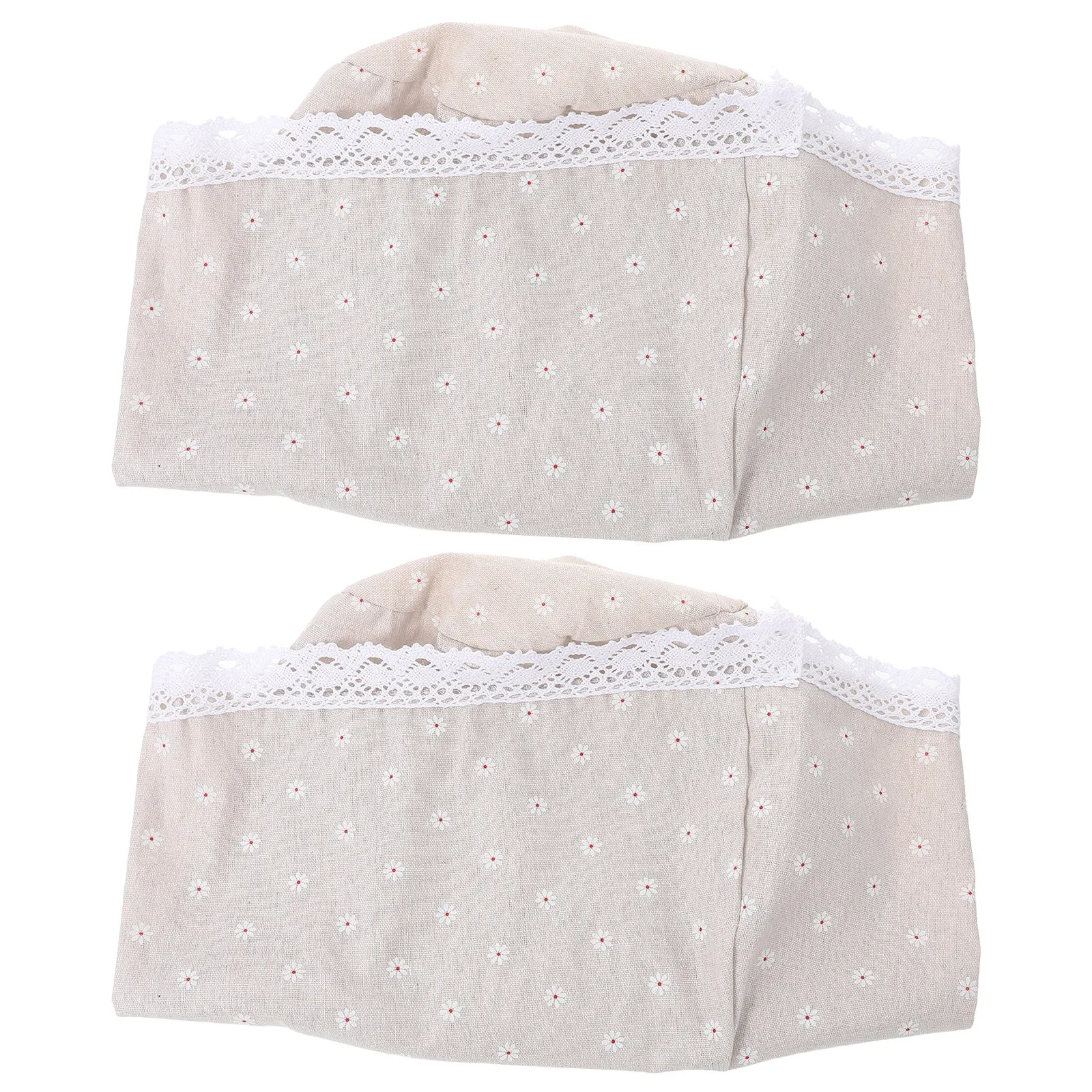 2Pcs Laundry Basket Liner Replacement Fabric Insert Washable Cloth Daisy Pattern Basket Lining Soft Insert for Wicker Rattan