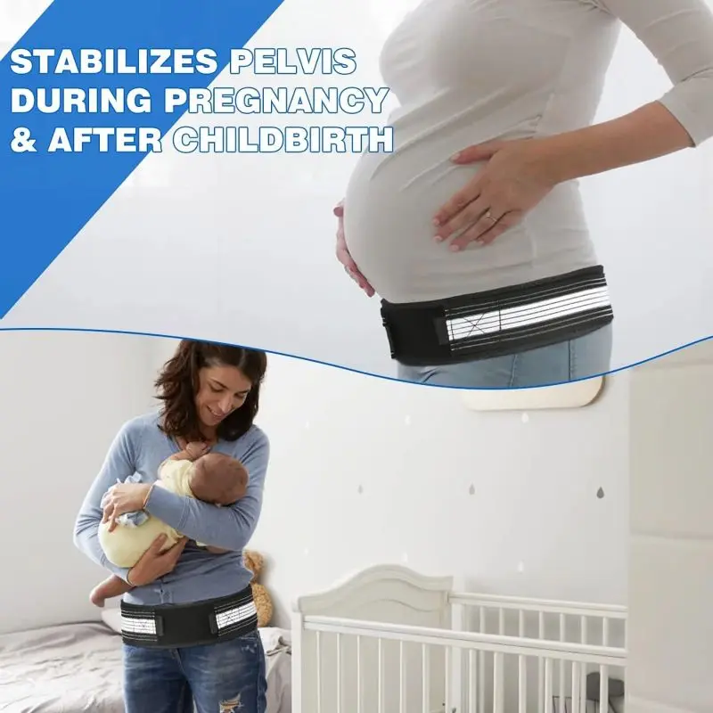 Pelvic Support Belt Postpartum Support Band Recovery Stabilize Support Pelvic Correction Belt  for Men and Women
