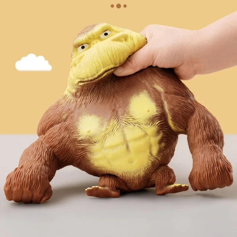 14cm Antistress Orangutan Fidget Toys Squishy Elastic Monkey Funny Decompression Gorilla Stress Relief Games Toy for Adults Kids