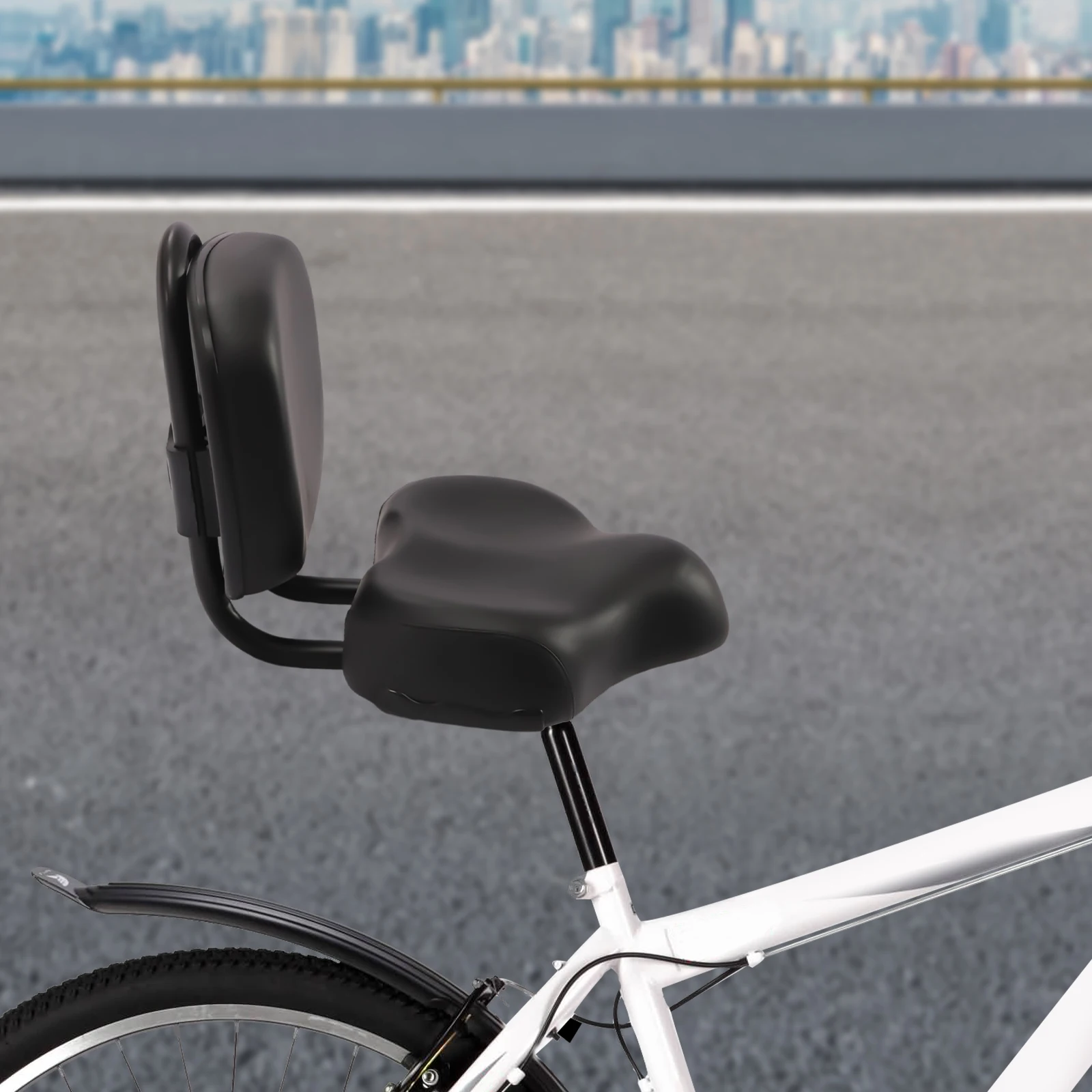 

28-38 см, регулируемая по высоте, черная, большая спинка, сиденье для трехколесного велосипеда, губка, мягкая подкладка, велосипедное седло для трехколесных велосипедов, велосипедов