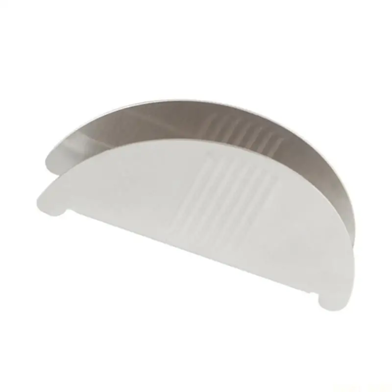 U2JB Modern Stainless Steel Roll Paper Stand Tissue Dispenser With Hollows Border for Picnics and Travel Accessories
