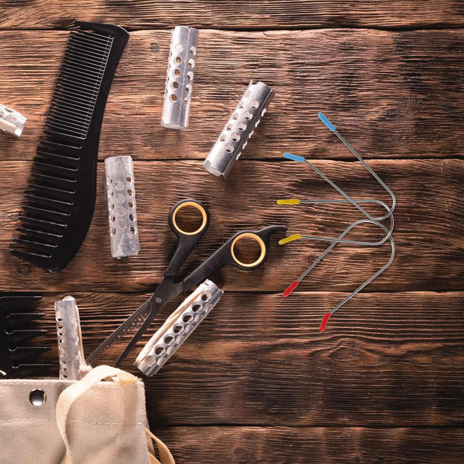 

24 шт., электрические зажимы для горячих роликов, сменные штифты для горячих бигуди, салонный инструмент для укладки волос, роликовые зажимы для челюстей для домашнего использования