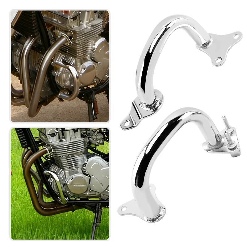 

Chrome Motorcycle Accessories Left Right Highway Crash Bars Engine Guard Front Bumper For Honda Nighthawk 750 CB750 1992-2011