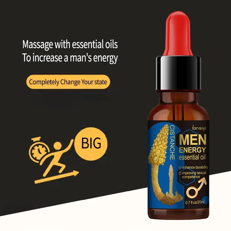 Penis Enlargement Thickening Growth Oil Bigger Dick Cock Erection Increase XXL Massage Oil Sex Lubricant for Men External Use