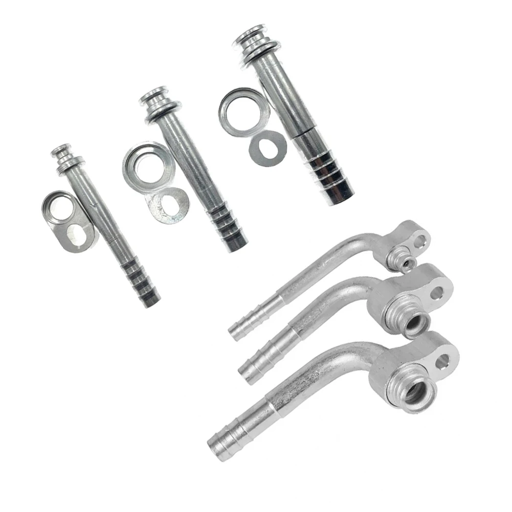 Automotive Refrigerant Hose Kit with Adjustable Clamp and Aluminum Alloy Fittings for Efficient Cabin Cooling Performance