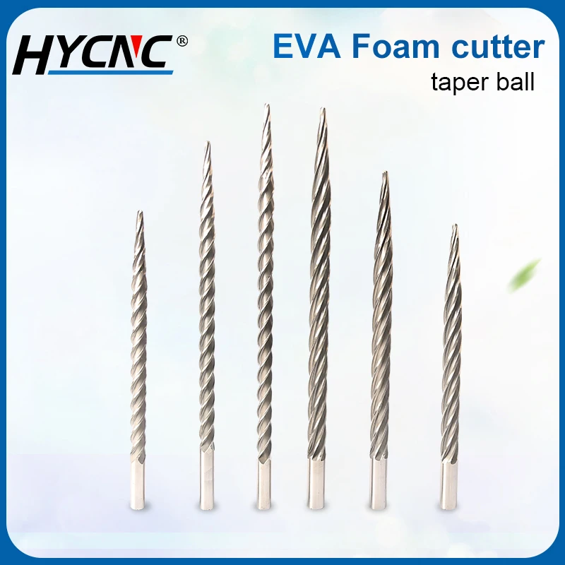 Foam Milling Cutter Eps Eva Conical Ball Nose Engraving Bit CNC Milling Cutter Machine Tool End Mills Drill Bits Cutting Tools