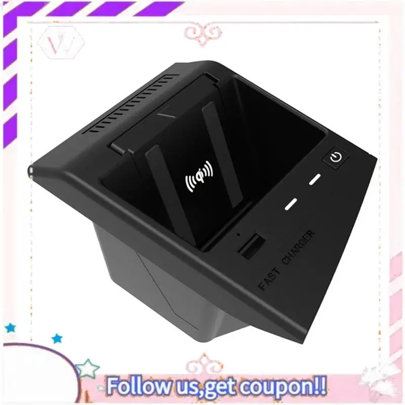 Fácil de usar carregador sem fio do carro telefone sem fio suporte de placa de carregamento rápido para lexus es es350 es200 es260 es300h 2018-2021