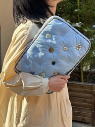 16 Inches Candy Color Handbag Flowers Pattern Laptop Bag for Macbook Air/pro Matebook Dell Lenovo 14 15.6 Soft  Laptop Bag