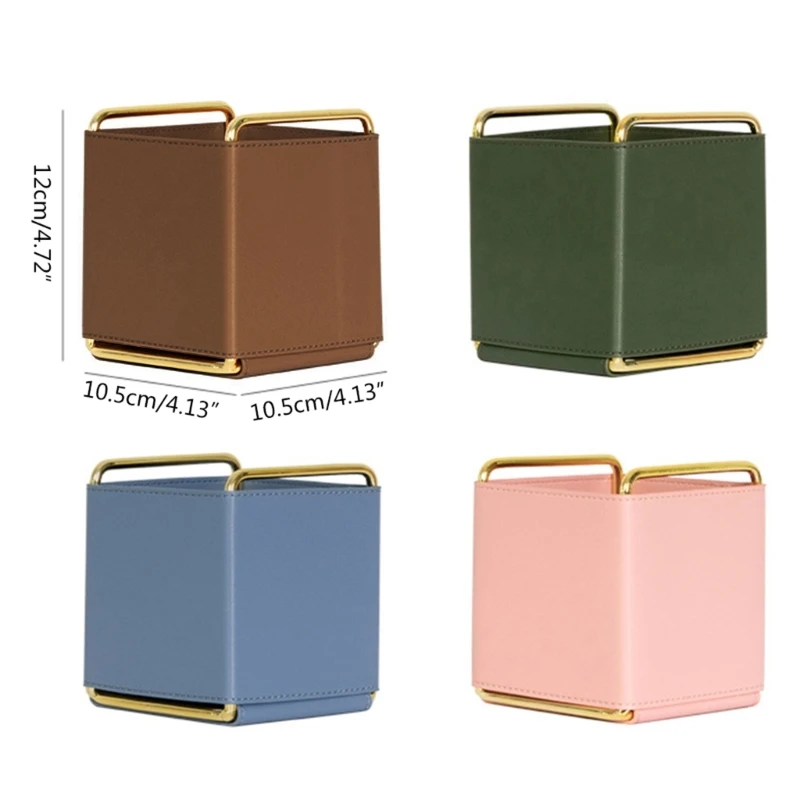 E9LB حامل مستحضرات التجميل الجلدي العتيق لصندوق حامل جهاز التحكم عن بعد للمنزل سعة كبيرة