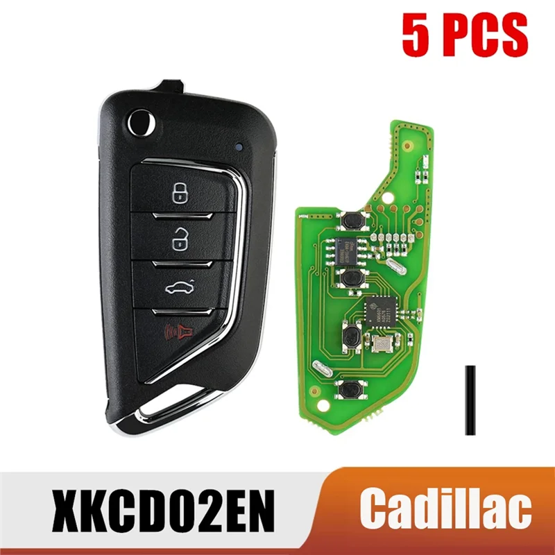 XKCD02EN Universal Wire Remote Key Fob Flip 4 Button for Style for VVDI Key Tool 5Pcs/Lot