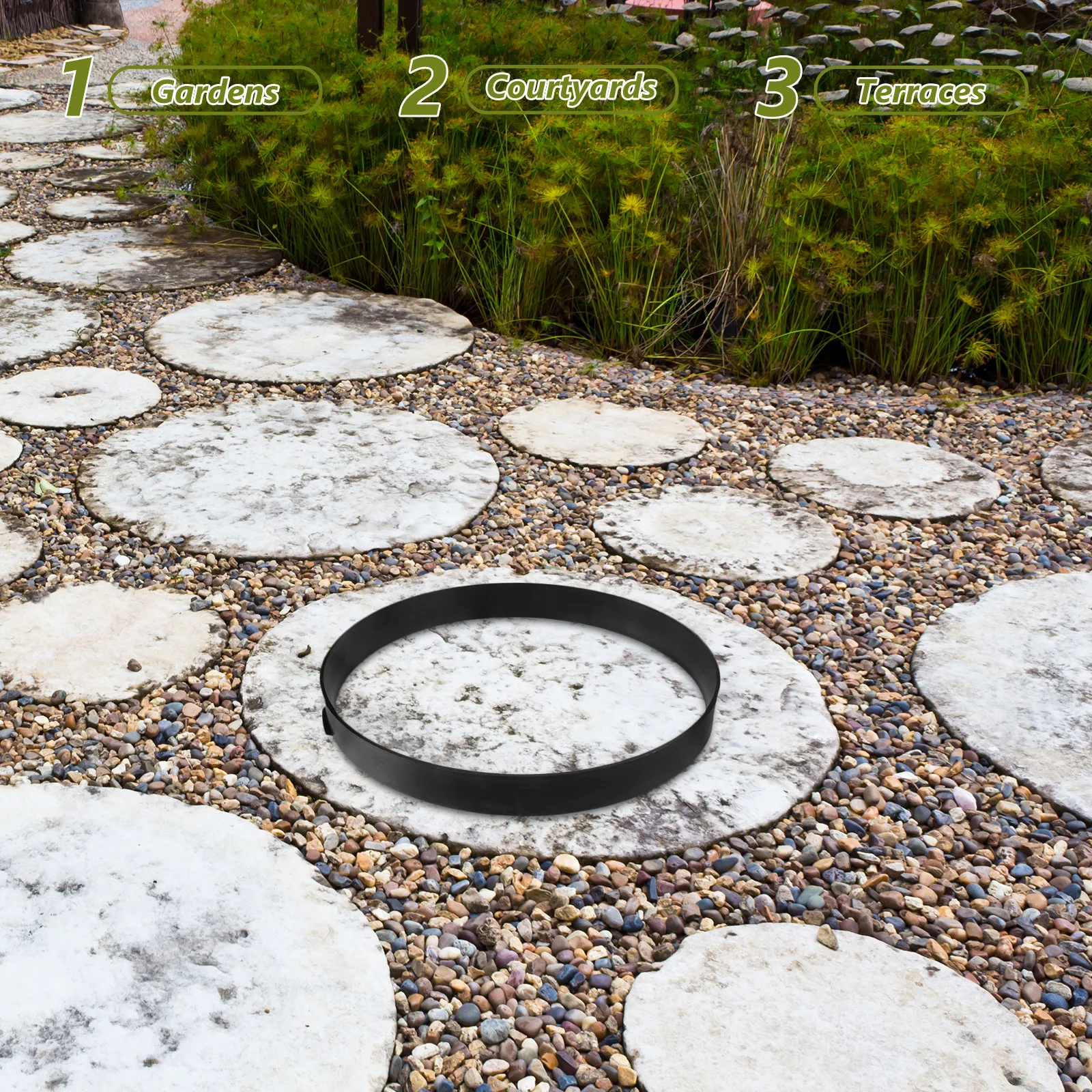 

Plastic Concrete Paver Mold Round Reusable Garden Path Patio Stepping Stones Floor Tile Mold Path Paving Mould