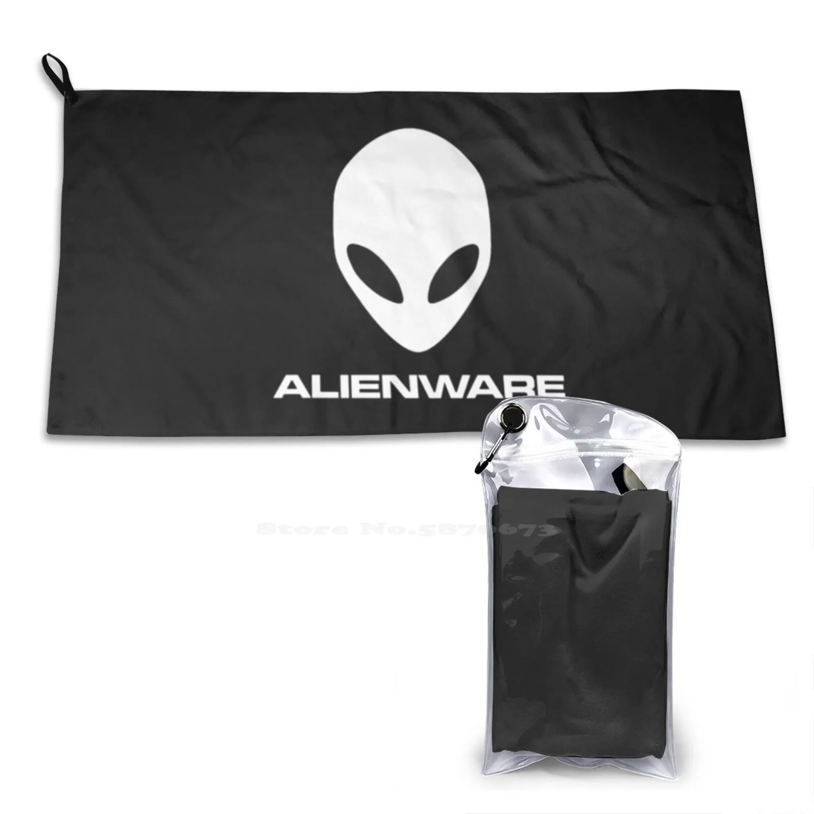 Dell Gaming Logo White Soft Towel Quick Dry Beach Towel Stuff Long Sleeve Wallet Galaxy Rog Republic Of Gamers Asus Fujitsu Msi