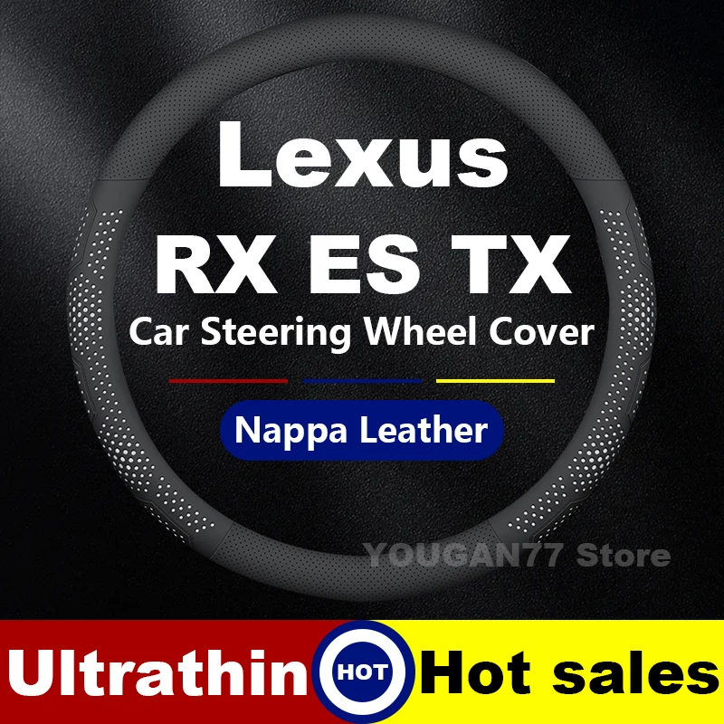 

Car Leather Steering Wheel Cover For Lexus RX350h RX500h RX450h+ ES250 ES300h ES350 TX350 TX500h Auto Steering Wheel Accessories
