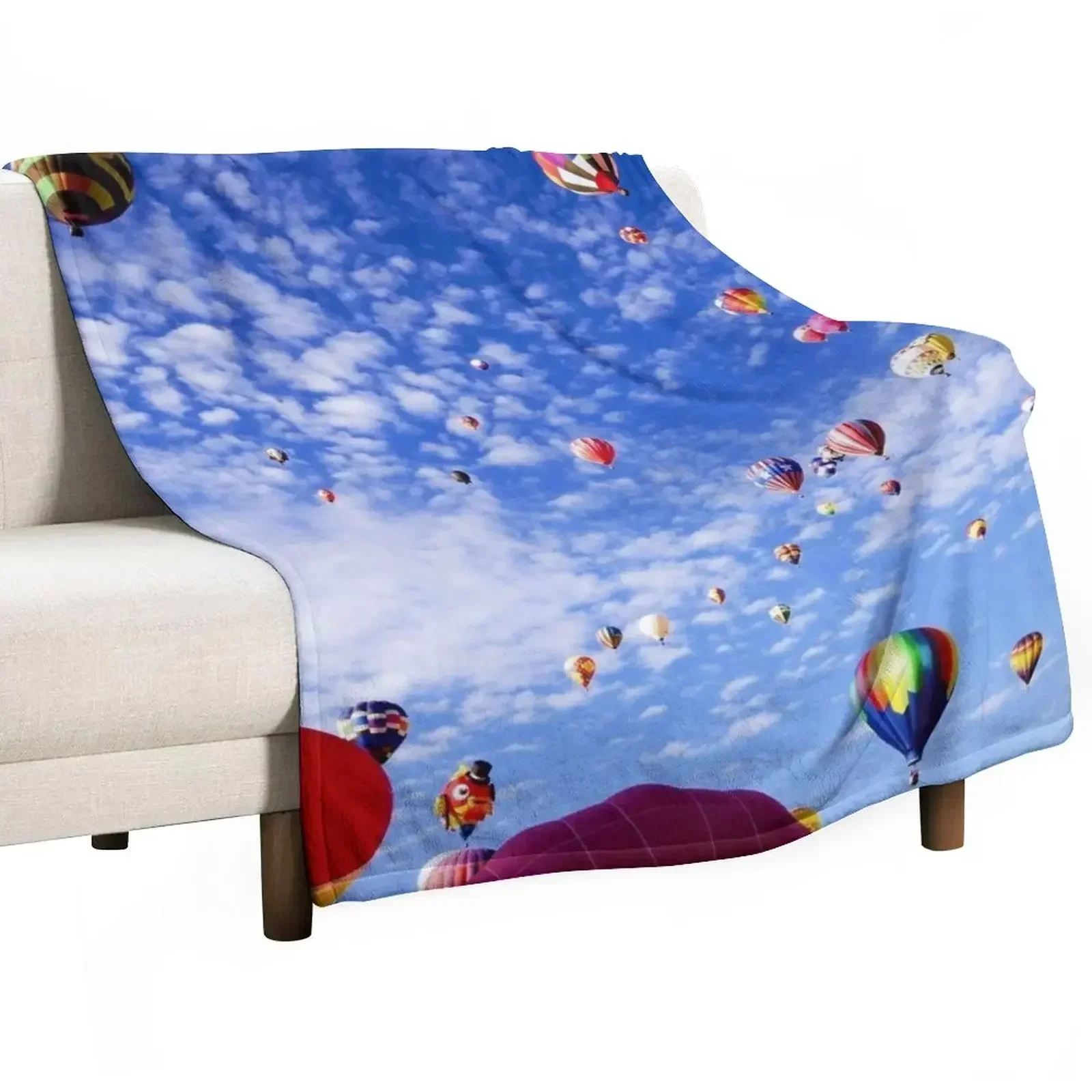 

Albuquerque New Mexico Balloon Fiesta Throw Blanket Thin Baby Fashion Sofas Hair Blankets