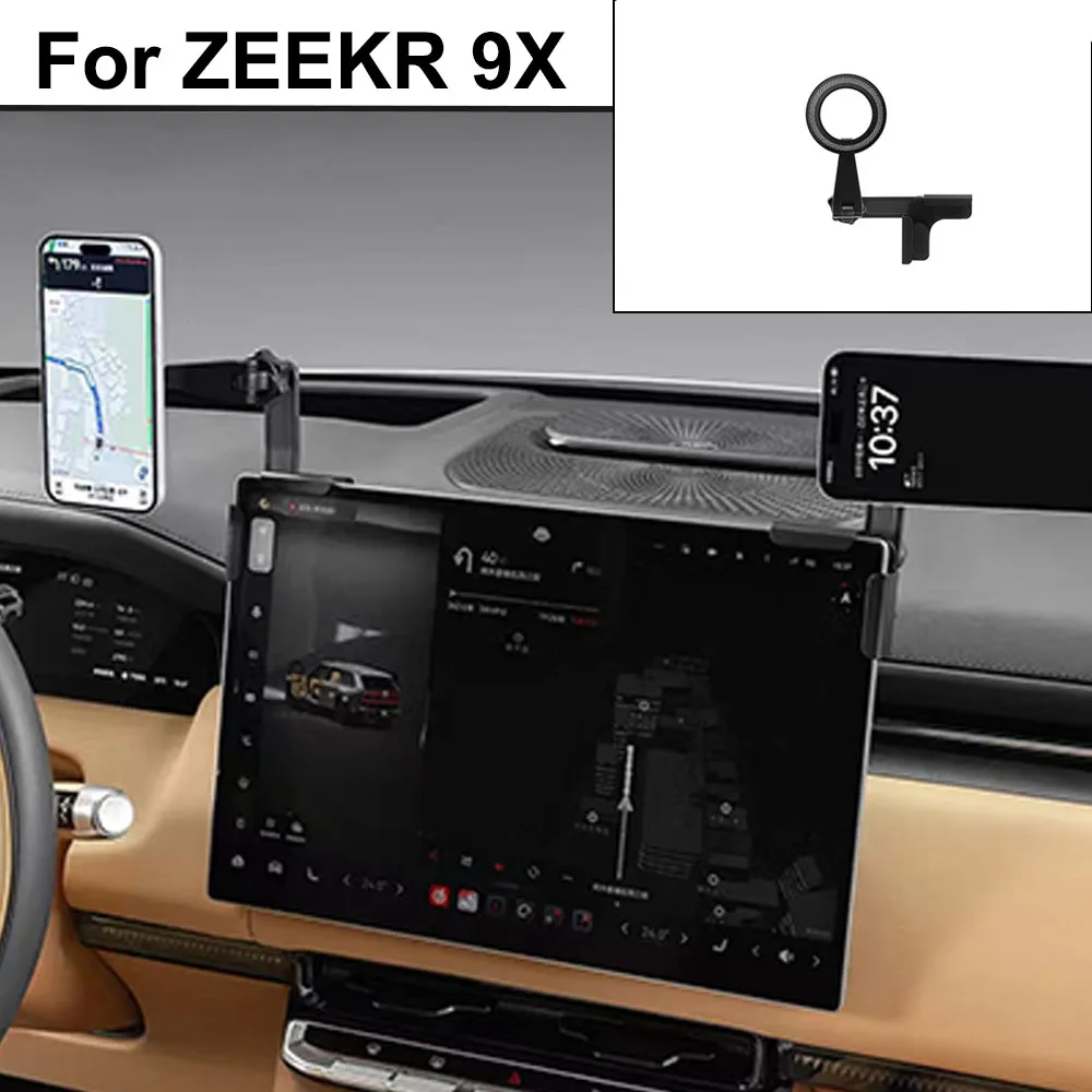 

Fit For ZEEKR 9X 2025 2026 Special Car Mobile Phone Holder Magnetic Navigation Bracket Car Interior Decoration Car Accessories