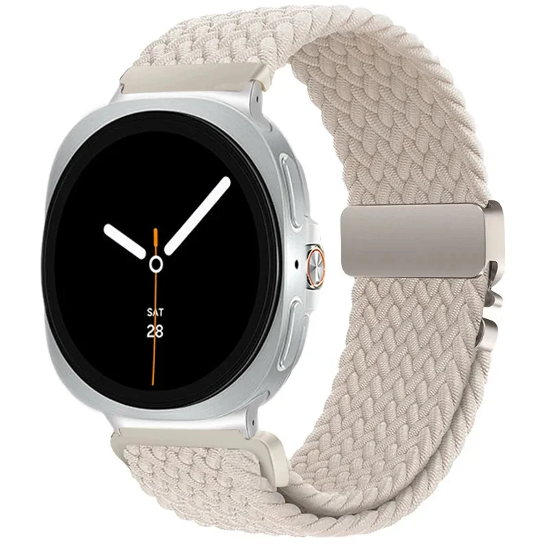 Nylon geflochtenes Schlaufenarmband für Samsung Galaxy Watch 8 Classic 46 mm 40/44 mm Fallschirmschnalle Armband Galaxy Watch Ultra Armband