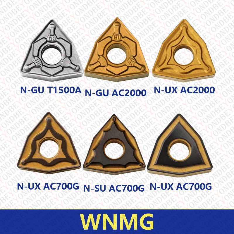 

WNMG080404 WNMG080408 WNMG080404N-GU WNMG080408N-SU-UX UZ T1500A AC2000 AC700G Carbide Inserts CNC Lathe Cutter Original 10pcs