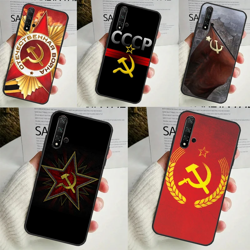 USSR Flag Soviet Union Case For Huawei Nova 11i 3i 7i 5T 11 9 10 SE Y60 Y61 Y70 Y90 Y91 P20 P40 Lite P30 Pro Cover