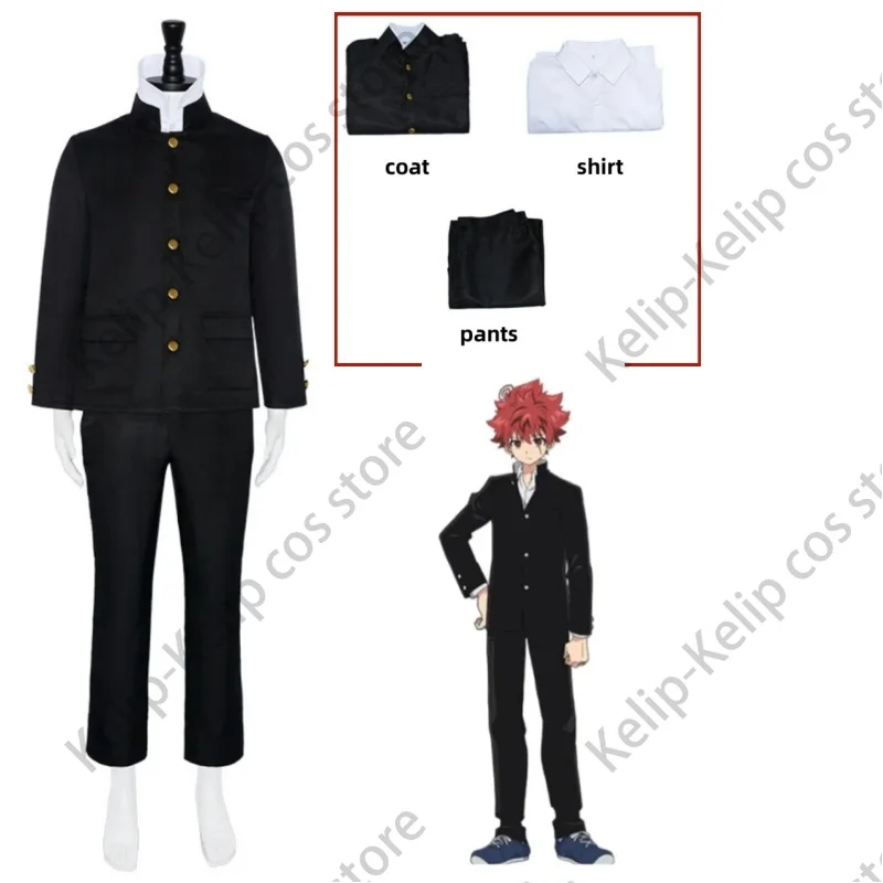 New 2024 Anime Mission: Yozakura Family Asano Taiyo Cosplay Costume Japanese Black School Uniform Coat Adult Man Campus Suit