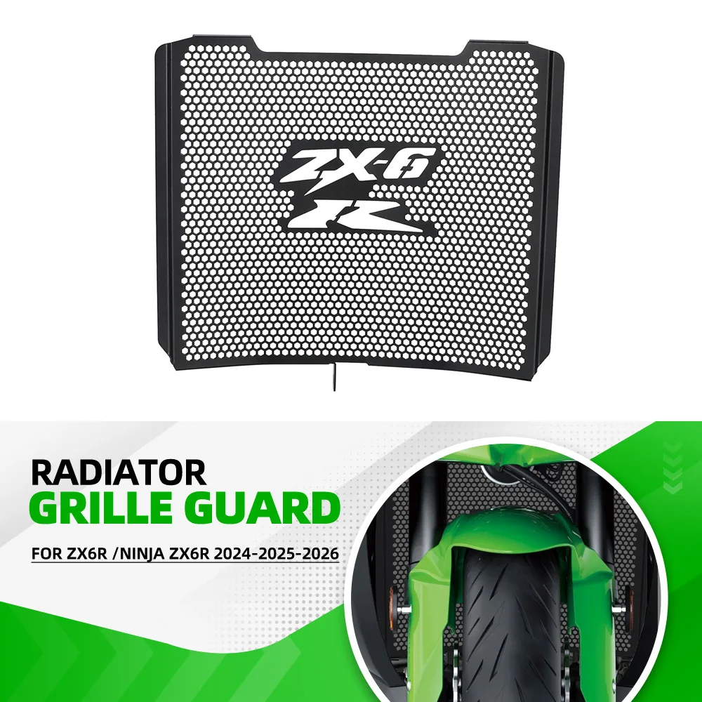 Radiator Grille Guard Grill Cover Protector Accessories For Kawasaki ZX6R NINJA ZX6R ZX-6R 2024-2025-2026 ZX636 ZX6R Performance