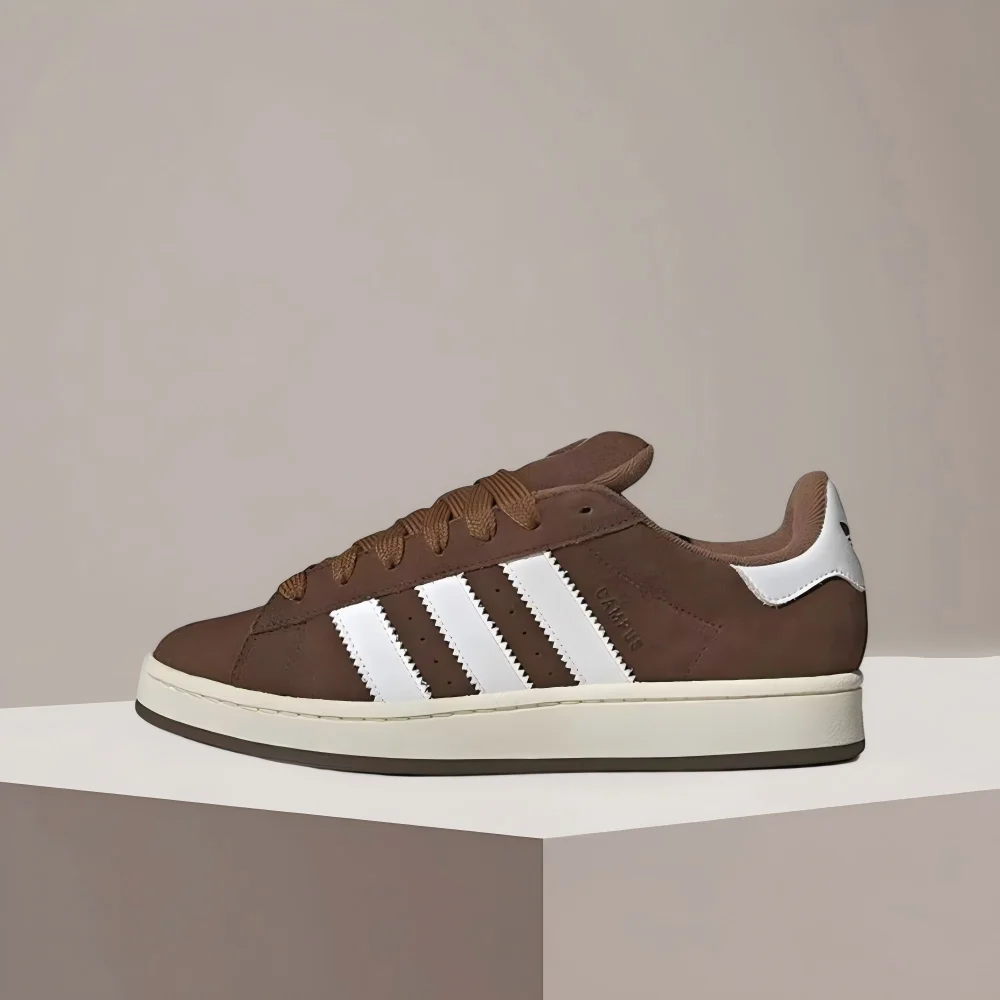 

adidas Originals CAMPUS 00s Leather Comfortable Durable Lightweight Low-Top Sneakers Unisex Brown GY6433