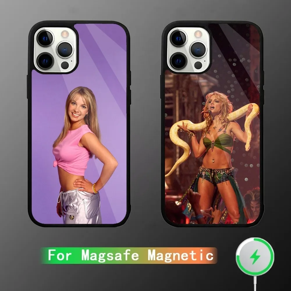 

Singer Britney Spears Phone Case For iPhone 15,14,13,12,11,Plus,Pro,Max Mini Magsafe Magnetic Wireless Charging