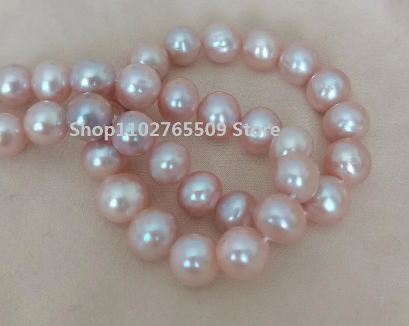 

Real Photo AAA Japanese Akoya 8 mm Lavender Purple Pearl Necklace 14KP clasp 40cm 45cm 50cm 55cm 60cm 70cm 90cm 110cm 130cm