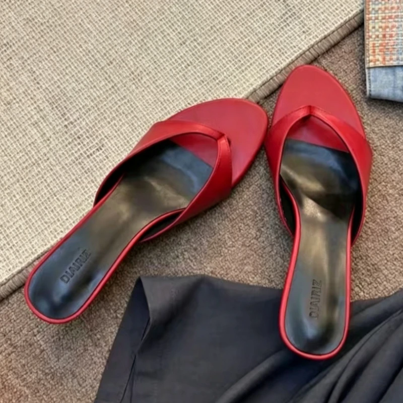 

Wedges Heel Design Slippers Women Summer Sexy Clip Toe Brand Flip Flops Comfort Square Toe Outdoor Casual Beach Shoes