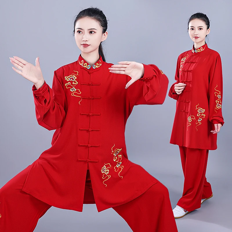 

Одежда для тай-чи, весенне-осенняя одежда для боевых искусств, униформа для тай-чи, кунг-фу, ушу, одежда для выступлений, костюм для тренировок