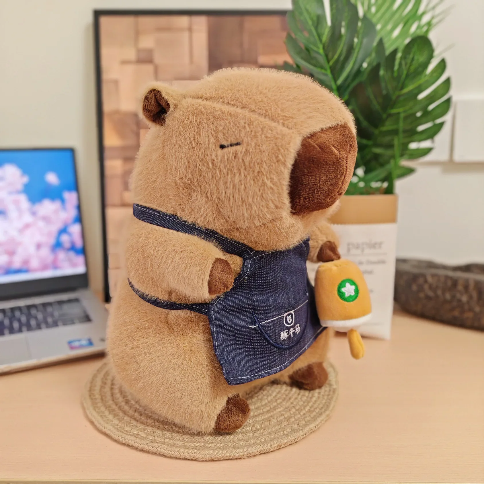 ตุ๊กตาคาปิบาร่านุ่มนิ่ม ขนาด 30-50 ซม. น่ารัก ของเล่นตุ๊กตาสัตว์นุ่มๆ สไตล์อนิเมะ ของตกแต่งห้องน่ารัก ของขวัญวันเกิด/คริสต์มาสสำหรับเด็ก