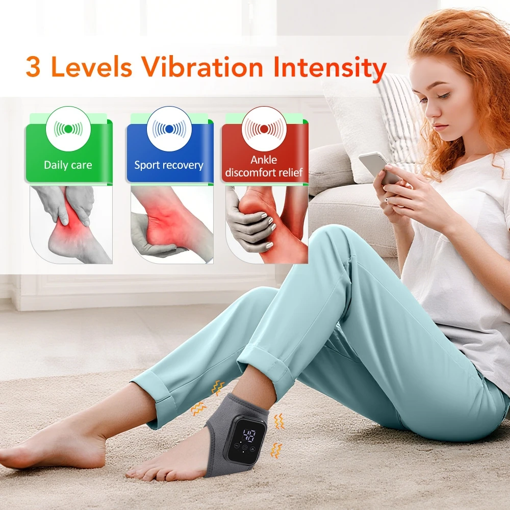 

Electric Heated Foot Massager and Ankle Massager for Plantar Fasciitis Relief with Portable Heat Therapy