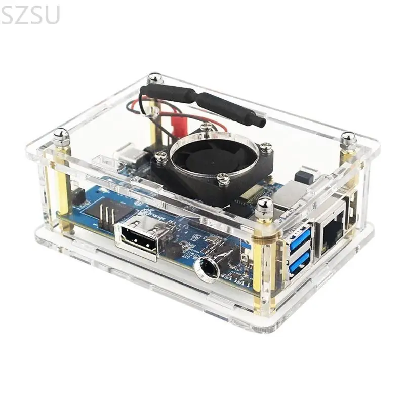 

Прозрачный акриловый чехол SZSU для платы 3 Lts с бесшумным охлаждением